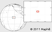 Blank Location Map of the area around 1° 24' 2" S, 123° 10' 30" W