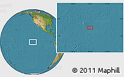 Satellite Location Map of the area around 1° 24' 2" S, 123° 10' 30" W