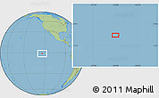 Savanna Style Location Map of the area around 1° 24' 2" S, 124° 1' 30" W