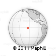 Outline Map of the Area around 1° 24' 2" S, 124° 52' 30" W, rectangular outline