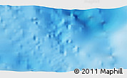 Physical 3D Map of the area around 1° 24' 2" S, 126° 43' 29" E