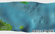 Satellite 3D Map of the area around 1° 24' 2" S, 128° 25' 30" E
