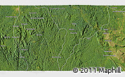 Satellite 3D Map of the area around 1° 24' 2" S, 12° 49' 29" E