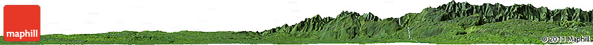 Satellite Horizon Map of the Area around 1° 24' 2" S, 132° 40' 30" E