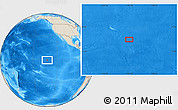 Shaded Relief Location Map of the area around 1° 24' 2" S, 132° 31' 30" W