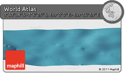 Satellite Panoramic Map of the Area around 1° 24' 2" S, 139° 28' 29" E