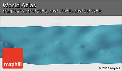 Satellite Panoramic Map of the Area around 1° 24' 2" S, 139° 28' 29" E