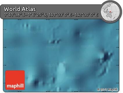 Satellite Map of the Area around 1° 24' 2" S, 142° 1' 30" E