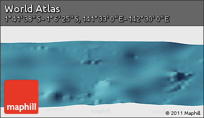 Satellite Panoramic Map of the Area around 1° 24' 2" S, 142° 1' 30" E