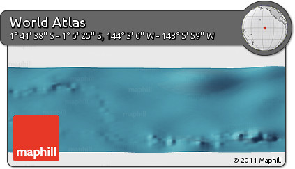 Satellite Panoramic Map of the Area around 1° 24' 2" S, 143° 34' 29" W