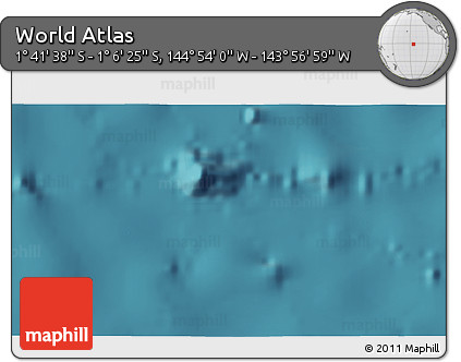 Satellite 3D Map of the Area around 1° 24' 2" S, 144° 25' 30" W