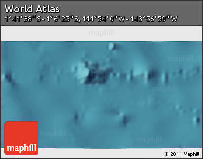 Satellite 3D Map of the Area around 1° 24' 2" S, 144° 25' 30" W