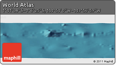 Satellite Panoramic Map of the Area around 1° 24' 2" S, 144° 25' 30" W