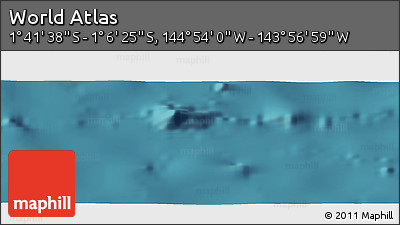 Satellite Panoramic Map of the Area around 1° 24' 2" S, 144° 25' 30" W