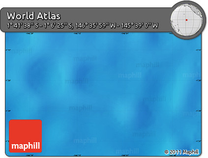 Physical Map of the Area around 1° 24' 2" S, 146° 7' 30" W