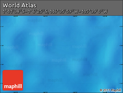 Physical Map of the Area around 1° 24' 2" S, 146° 7' 30" W