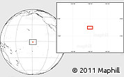 Blank Location Map of the area around 1° 24' 2" S, 148° 40' 30" W