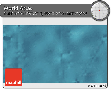 Satellite 3D Map of the Area around 1° 24' 2" S, 149° 31' 30" W