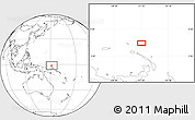 Blank Location Map of the area around 1° 24' 2" S, 151° 22' 30" E