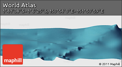 Satellite Panoramic Map of the Area around 1° 24' 2" S, 151° 22' 30" E