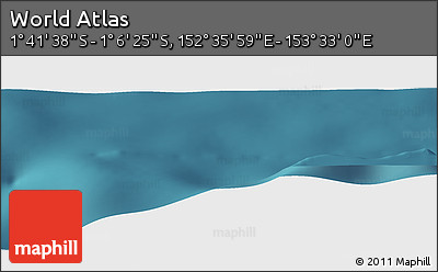 Satellite Panoramic Map of the Area around 1° 24' 2" S, 153° 4' 29" E