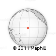 Outline Map of the Area around 1° 24' 2" S, 153° 46' 30" W, rectangular outline