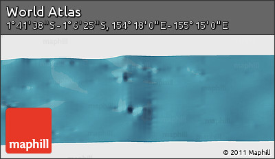 Satellite Panoramic Map of the Area around 1° 24' 2" S, 154° 46' 30" E