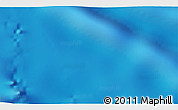 Physical 3D Map of the area around 1° 24' 2" S, 154° 37' 30" W