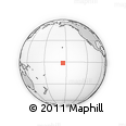 Outline Map of the Area around 1° 24' 2" S, 154° 37' 30" W, rectangular outline