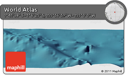 Satellite Panoramic Map of the Area around 1° 24' 2" S, 155° 28' 29" W