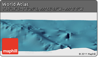 Satellite Panoramic Map of the Area around 1° 24' 2" S, 155° 28' 29" W