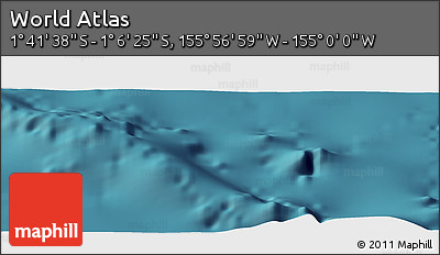 Satellite Panoramic Map of the Area around 1° 24' 2" S, 155° 28' 29" W