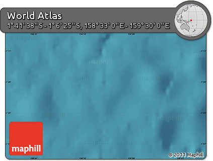 Satellite Map of the Area around 1° 24' 2" S, 159° 1' 30" E