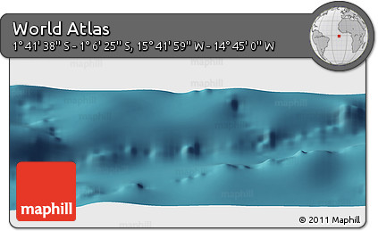 Satellite Panoramic Map of the Area around 1° 24' 2" S, 15° 13' 29" W
