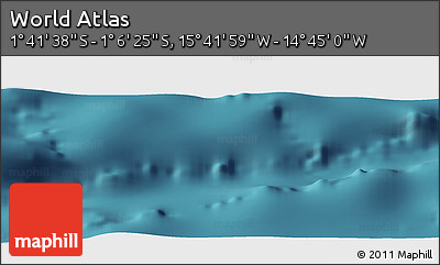 Satellite Panoramic Map of the Area around 1° 24' 2" S, 15° 13' 29" W