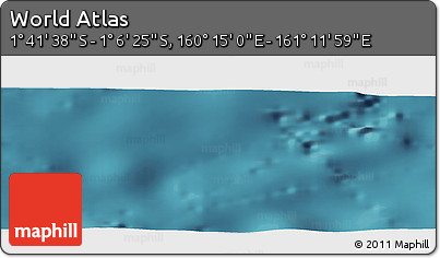 Satellite Panoramic Map of the Area around 1° 24' 2" S, 160° 43' 29" E