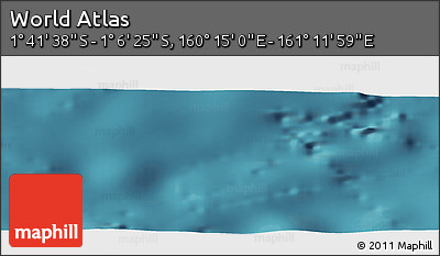 Satellite Panoramic Map of the Area around 1° 24' 2" S, 160° 43' 29" E