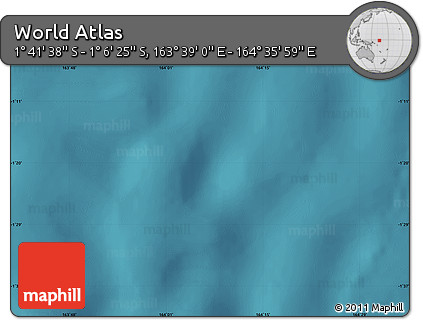 Satellite Map of the Area around 1° 24' 2" S, 164° 7' 30" E