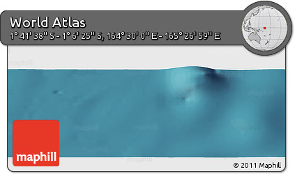 Satellite Panoramic Map of the Area around 1° 24' 2" S, 164° 58' 29" E