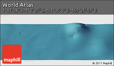 Satellite Panoramic Map of the Area around 1° 24' 2" S, 164° 58' 29" E
