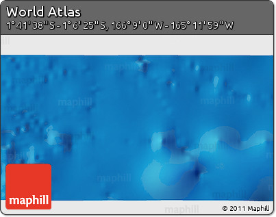 Physical 3D Map of the Area around 1° 24' 2" S, 165° 40' 30" W