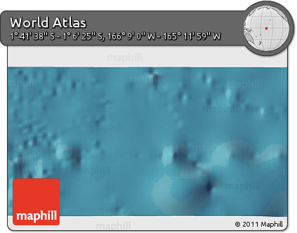 Satellite 3D Map of the Area around 1° 24' 2" S, 165° 40' 30" W