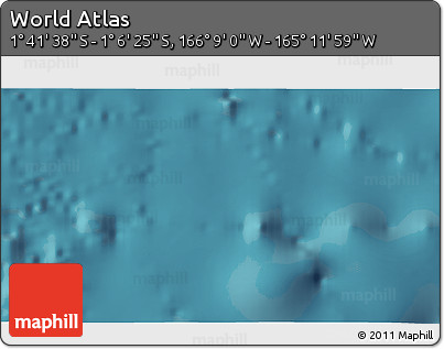 Satellite 3D Map of the Area around 1° 24' 2" S, 165° 40' 30" W