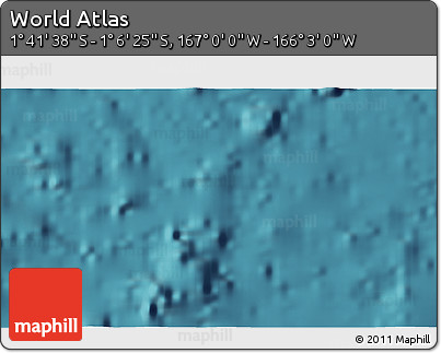 Satellite 3D Map of the Area around 1° 24' 2" S, 166° 31' 30" W