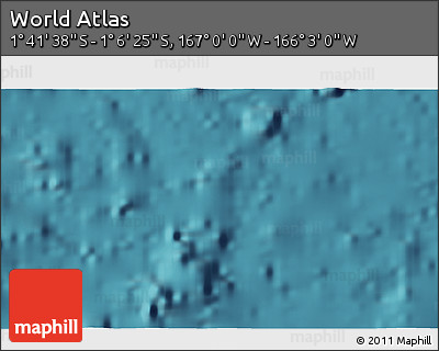 Satellite 3D Map of the Area around 1° 24' 2" S, 166° 31' 30" W