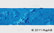 Shaded Relief Panoramic Map of the area around 1° 24' 2" S, 166° 31' 30" W