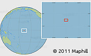 Savanna Style Location Map of the area around 1° 24' 2" S, 167° 22' 30" W