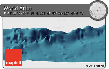 Satellite Panoramic Map of the Area around 1° 24' 2" S, 168° 13' 29" W