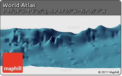 Satellite Panoramic Map of the Area around 1° 24' 2" S, 168° 13' 29" W