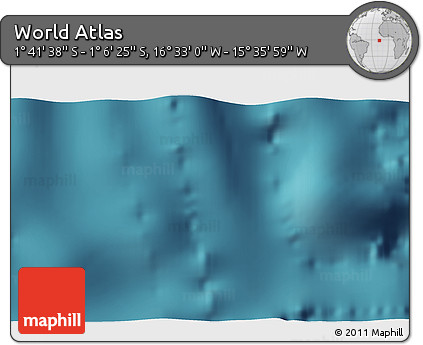 Satellite 3D Map of the Area around 1° 24' 2" S, 16° 4' 29" W
